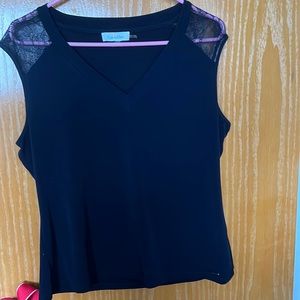 Calvin Klein black sleeveless top